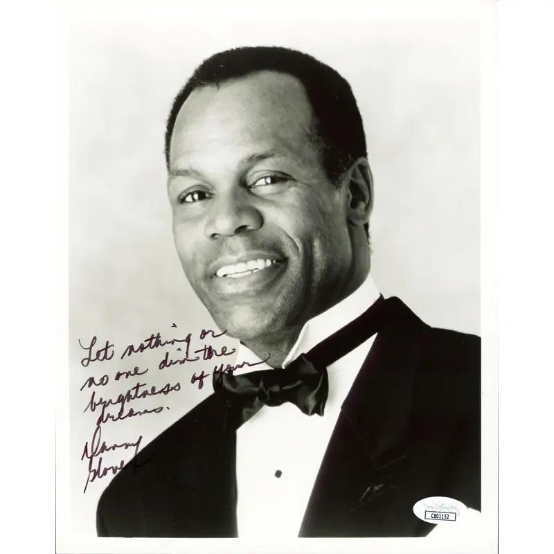 Danny Glover Lethal Weapon "Nothing Dim Brightness" Signed 8x10 Photo JSACE01152
