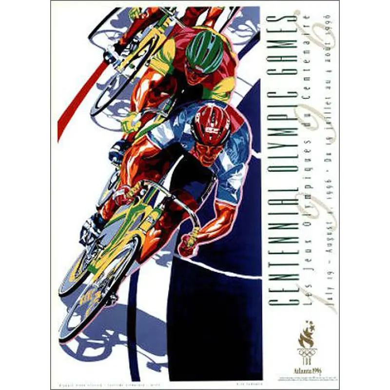 Atlanta 1996 Olympics Cycling "Velodrome" Official Event Poster - Fine Art Ltd.
