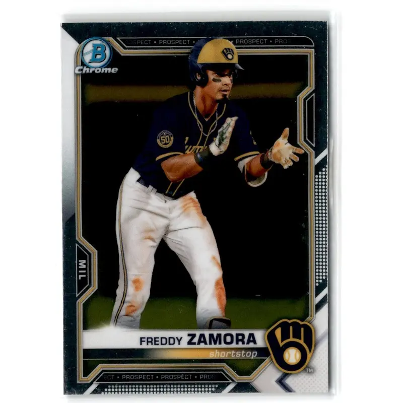 2021 Bowman Chrome Prospects Atomic Refractor Freddy Zamora #BCP-2