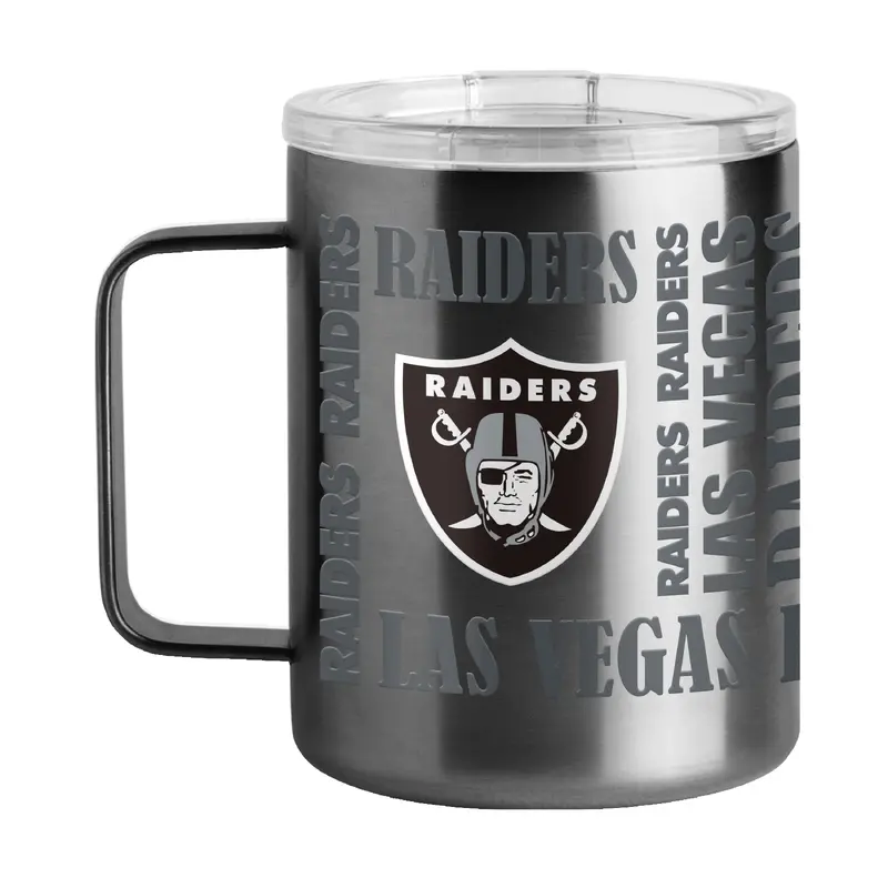 Las Vegas Raiders 15oz Replay Stainless Steel Mug