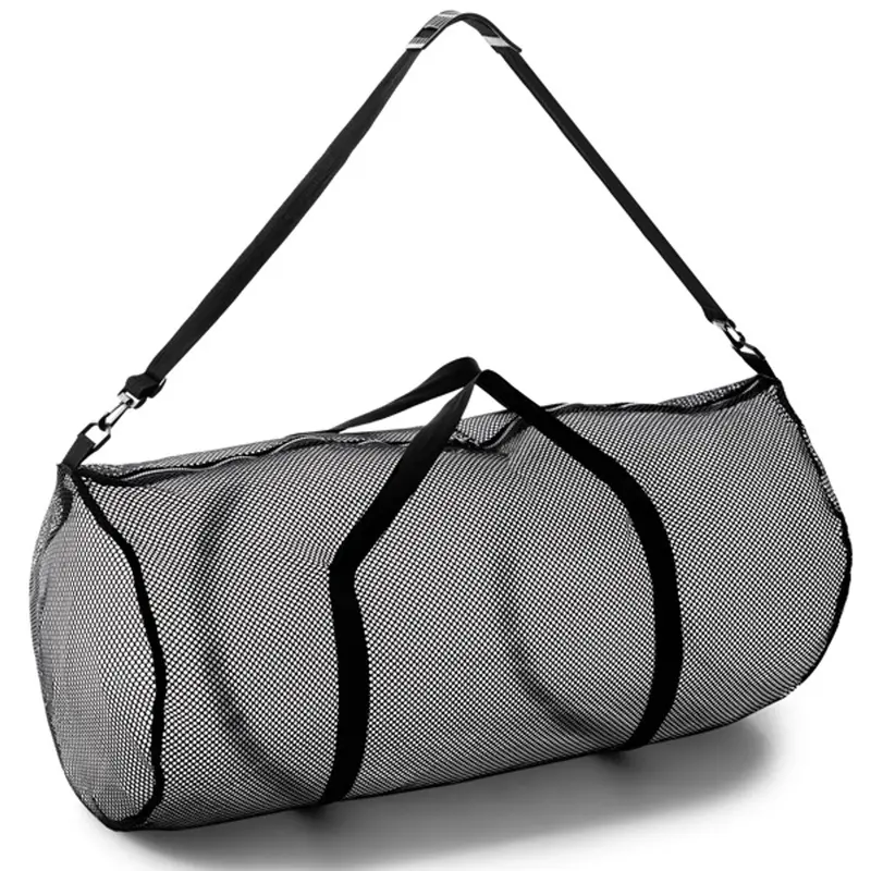 New Champion Sports Mesh Duffle Bag - Black