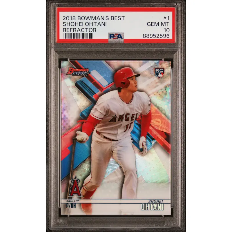 Shohei Ohtani 2018 Bowmans Best Refractor #1 PSA 10 Gem Mint