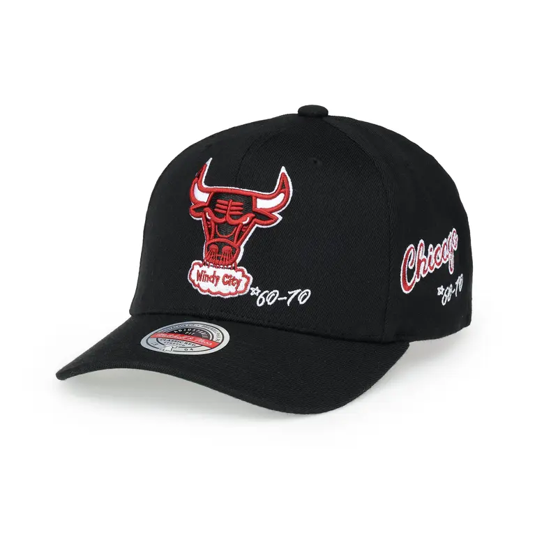 Mitchell & Ness - Classic Red Snapback HWC Timeline - Chicago Bulls - Black
