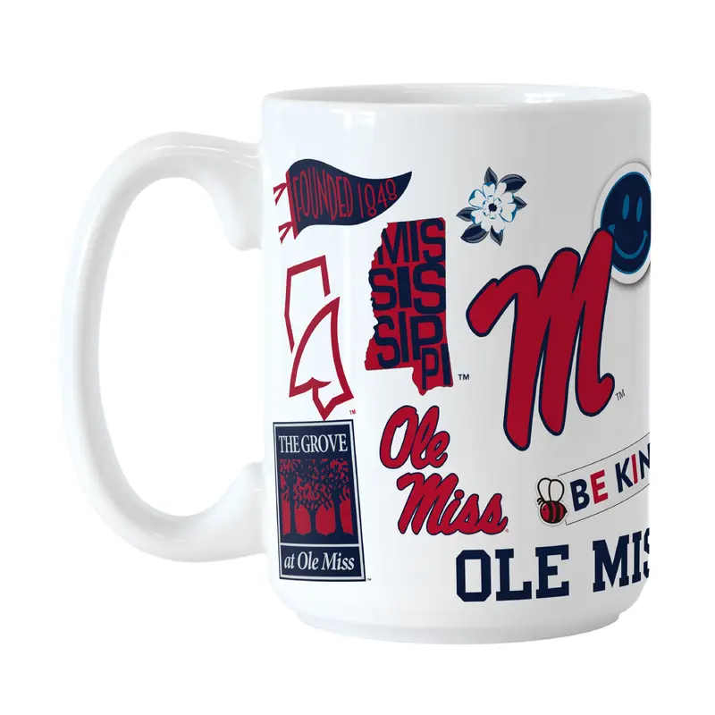 Ole Miss 15oz Native Sublimated Mug