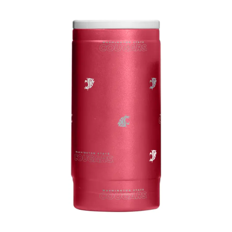 Washington State 12oz Step And Repeat Powdercoat SlimCan Coolie