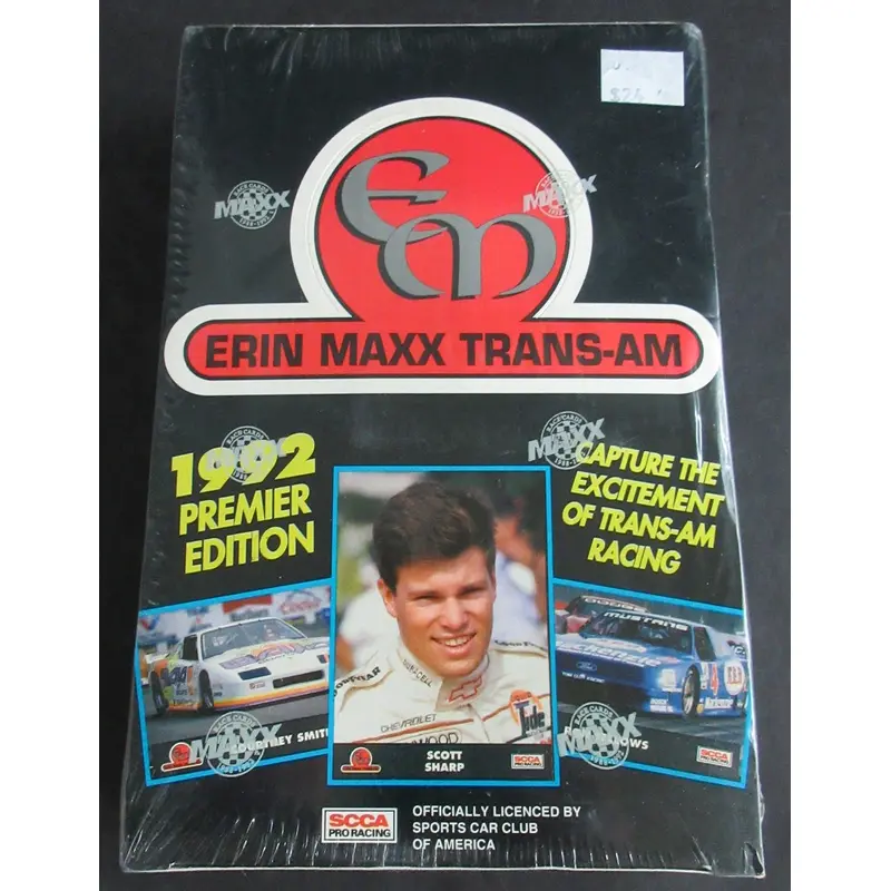 1992 Erin Maxx Trans-Am SCCA Pro Racing Race Cards Box