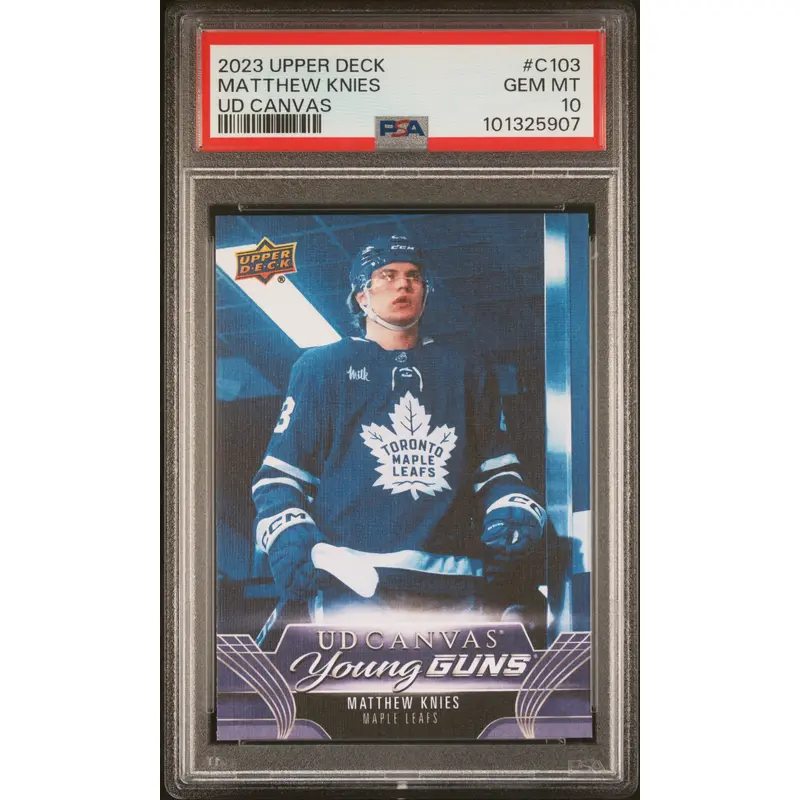 Matthew Knies 2023 Upper Deck Canvas #C103 PSA 10 Gem Mint