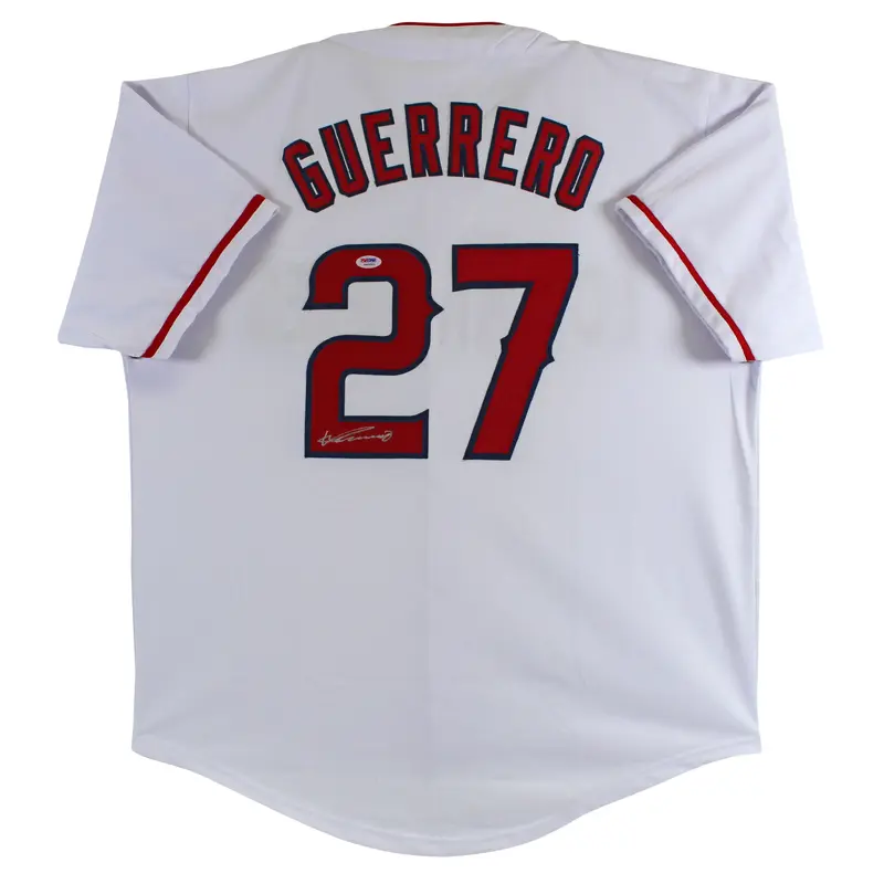 Vladimir Guerrero Authentic Signed White Pro Style Jersey Autographed PSA/DNA