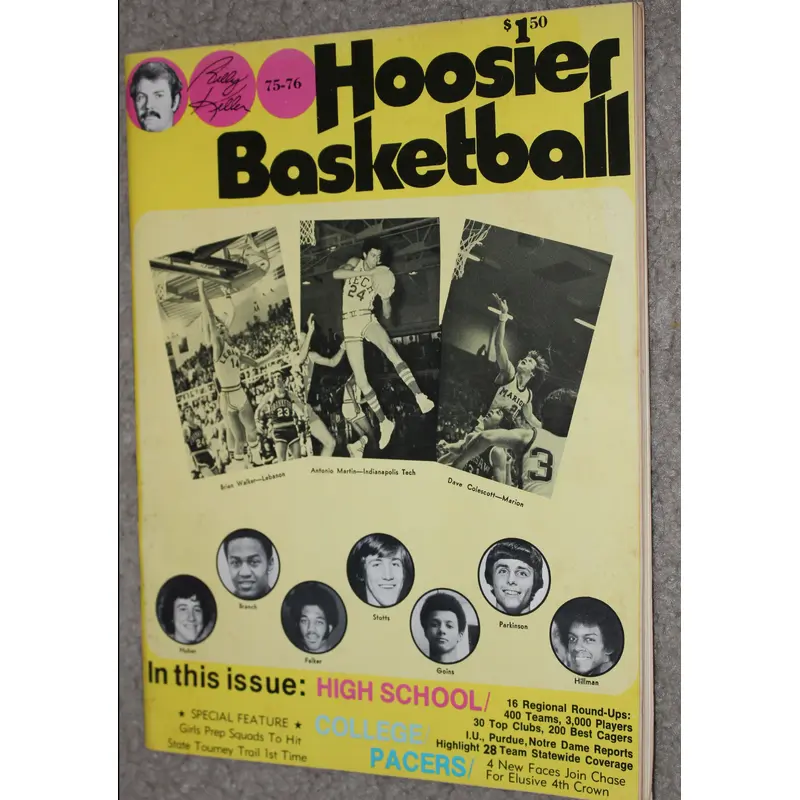 1975-76 Hoosier Basketball Magazine