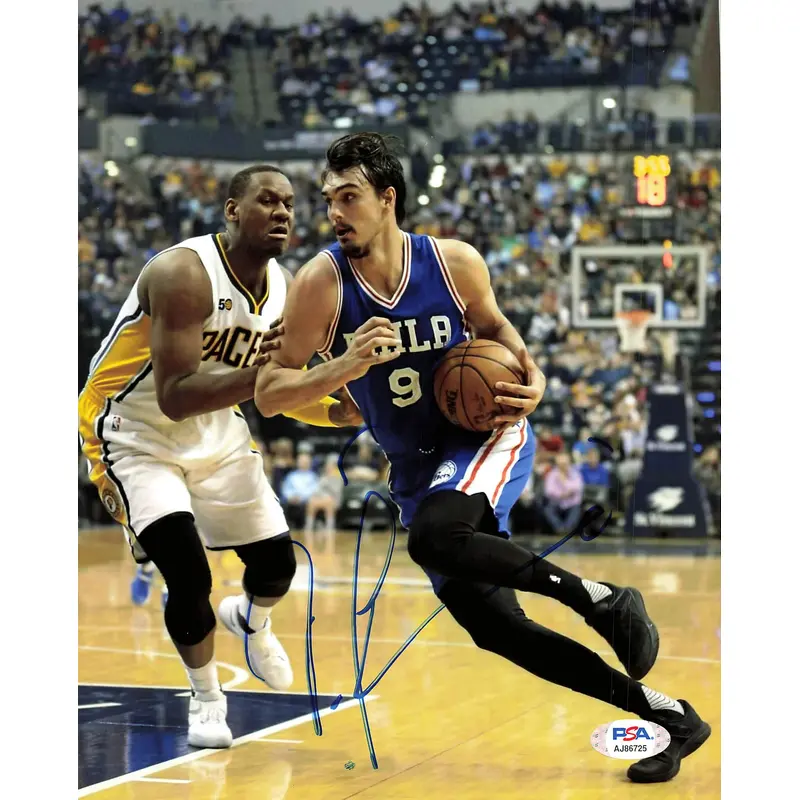 Dario Saric signed 8x10 photo PSA/DNA Philadelphia 76ers Autographed