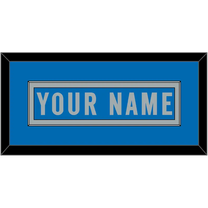 Detroit Nameplate - Home Blue (2017-2023) - Single Mat 2