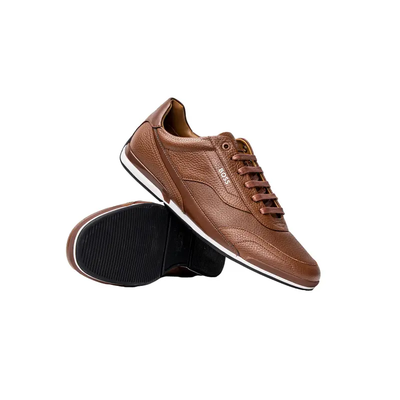 HUGO BOSS BROWN MENS SHOE SATURN LOWP TBPF2 50470378212
