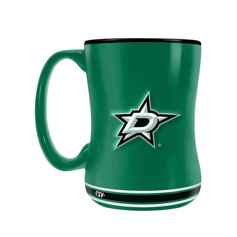NHL Dallas Stars Team Crest Sculpted Mug (14 oz)