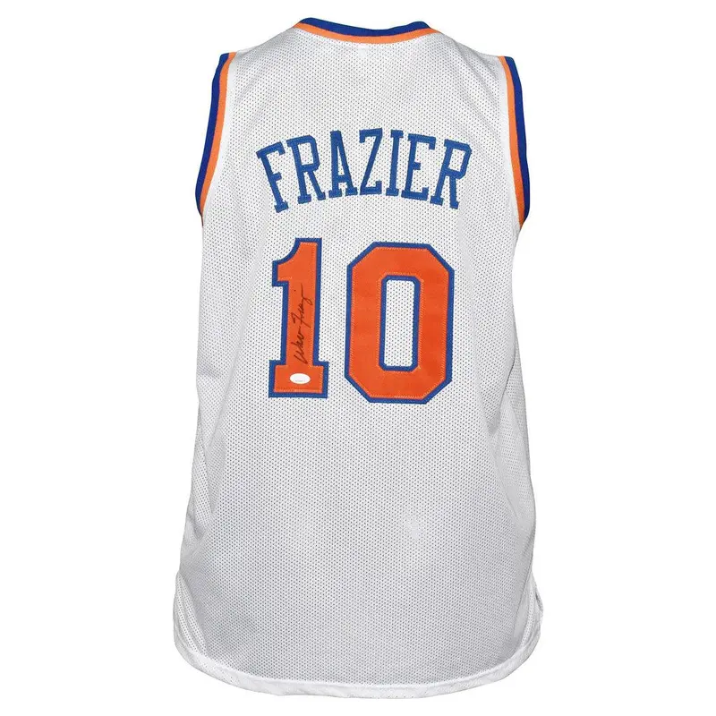 Walt Frazier Autographed New York Knicks (White #10) Custom Jersey - JSA