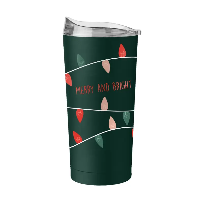 Christmas Merry and Bright 20oz Powder Coat Tumbler