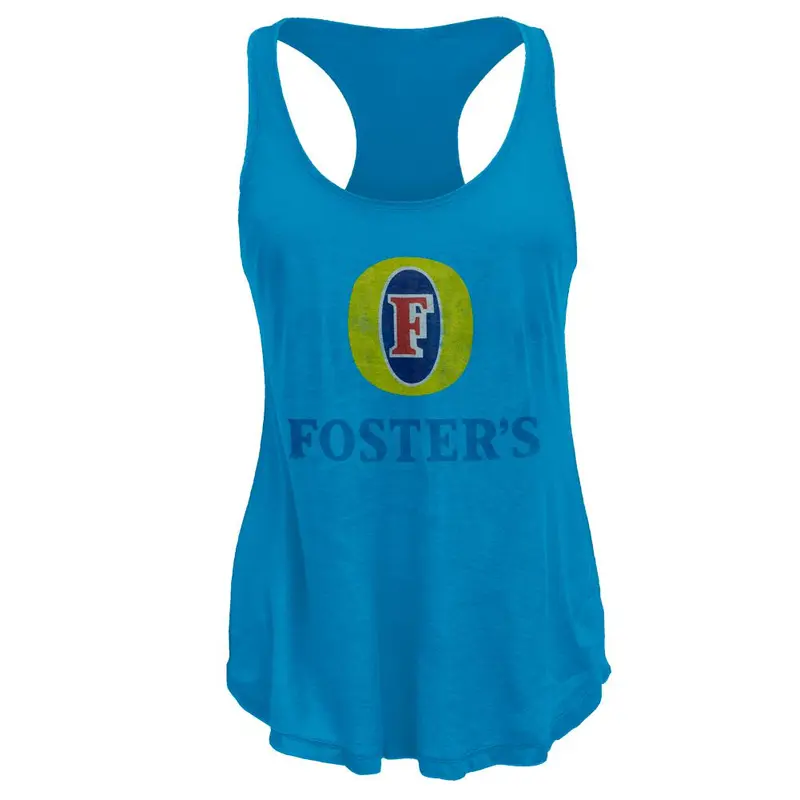 Foster's - Distressed Logo Juniors Tank Top
