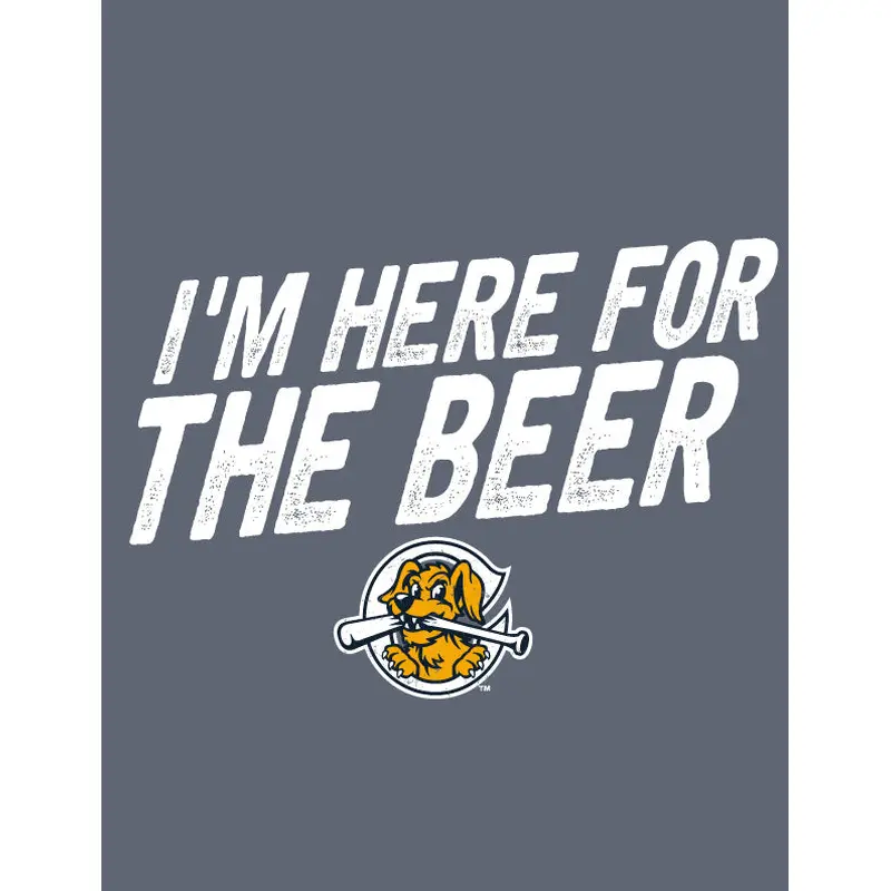 Charleston RiverDogs I'm Here For The Beer Navy Tee
