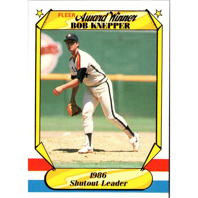 1987 Fleer Award Winners Bob Knepper #20