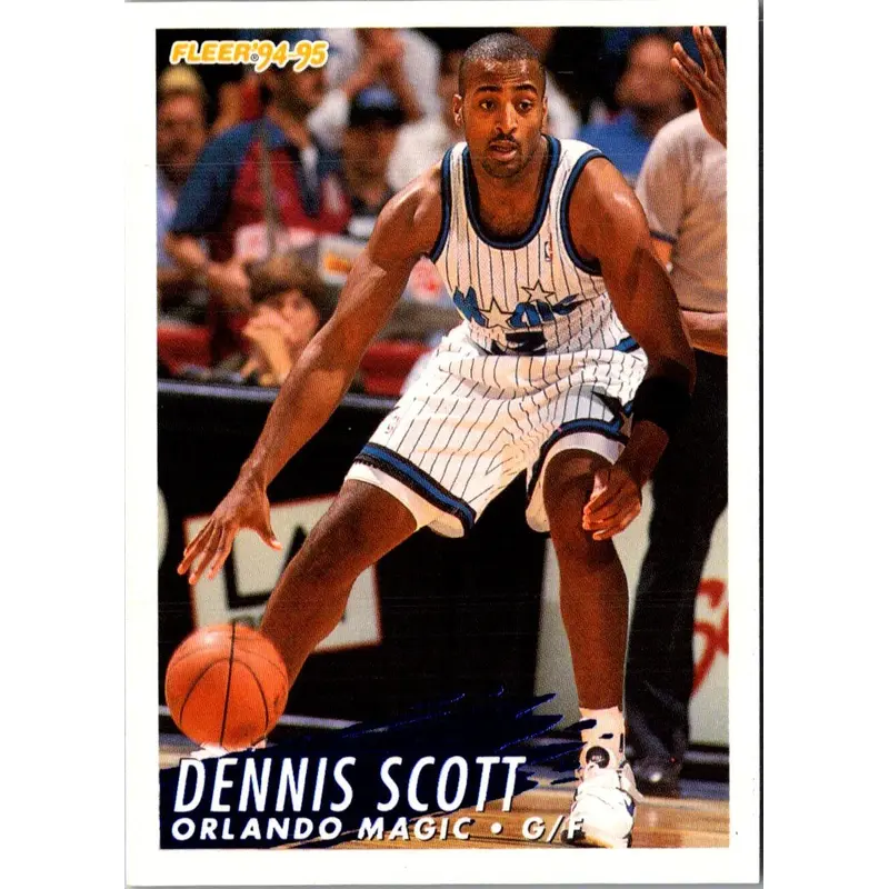 1994 Fleer Sharpshooters Dennis Scott #9