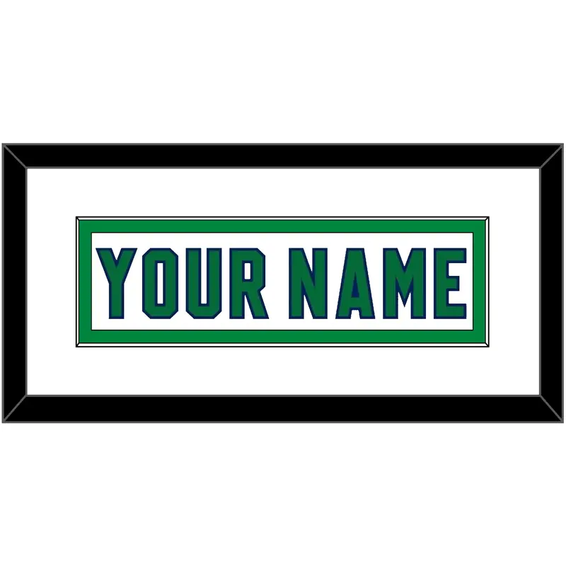 Carolina Nameplate - Heritage White - Single Mat 2