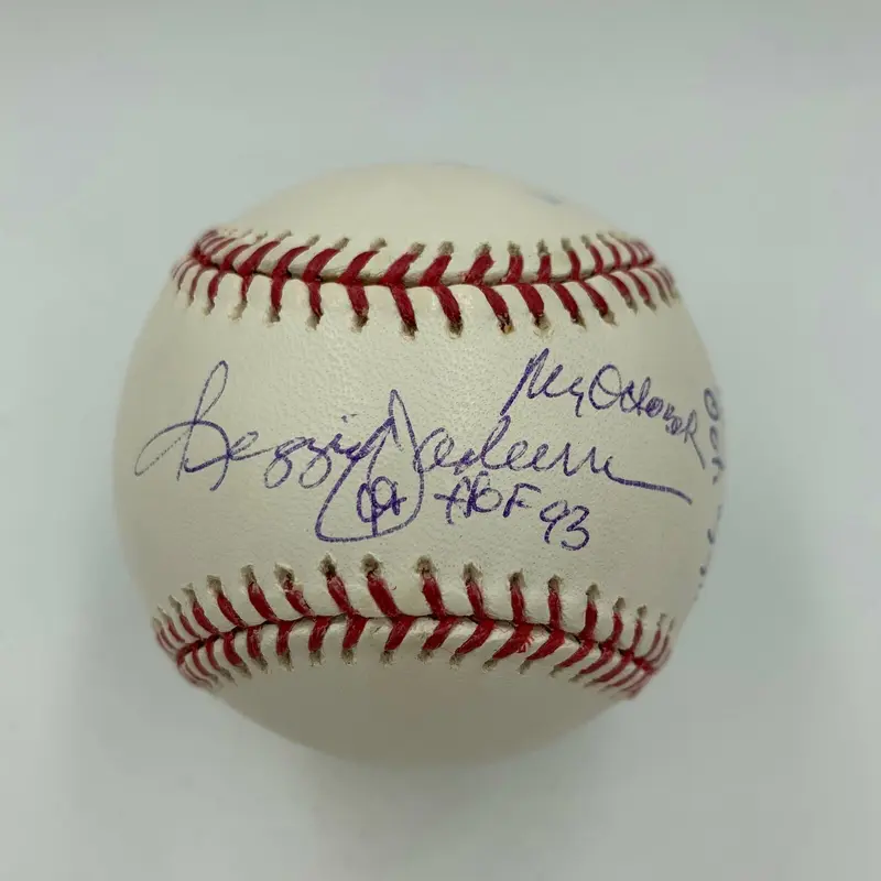 Rare Reggie Jackson & 1977 World Series 3 Home Run Pitchers Signed Baseball JSA