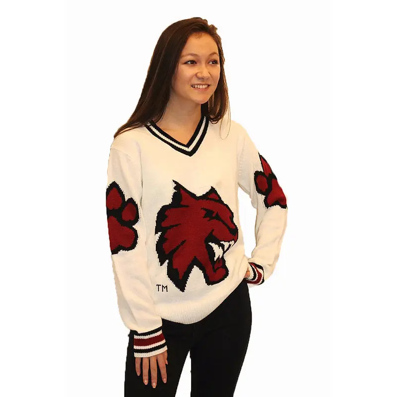 Central Washington Wildcats White Tribute Sweater (UNISEX SIZING)