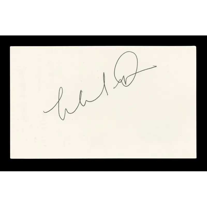 Michael Dorn Star Trek Authentic Signed 3x5 Index Card Autographed BAS #BL96699