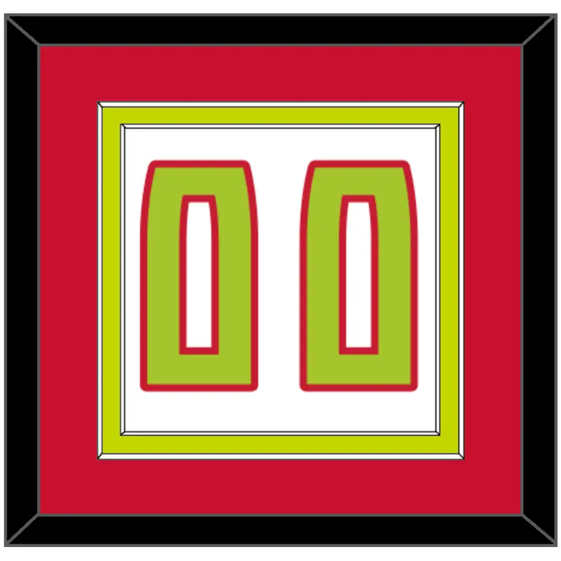 Atlanta Number - Home White (2015-2017) - Double Mat 2