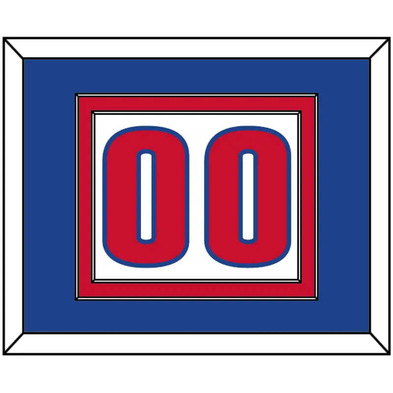 Detroit Number - White Association - Double Mat 3