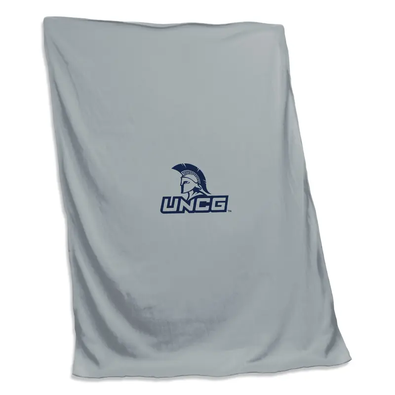 North Carolina Greensboro Heather Gray Sweatshirt Blanket (Screened)