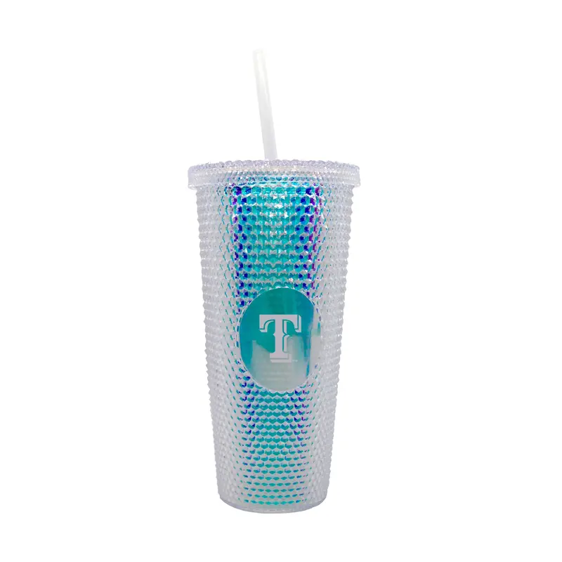 Texas Rangers 24oz Iridescent Studded Tumbler