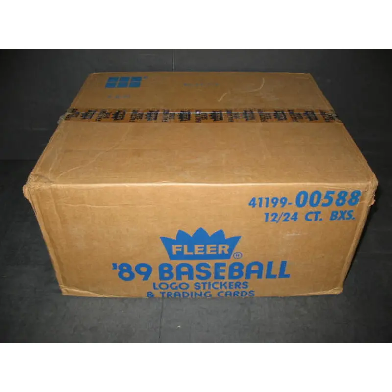 1989 Fleer Baseball Cello Case (12 Box) (00588)