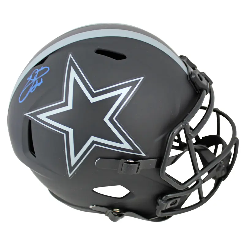 Cowboys Emmitt Smith Authentic Signed Eclipse Full Size Speed Rep Helmet BAS