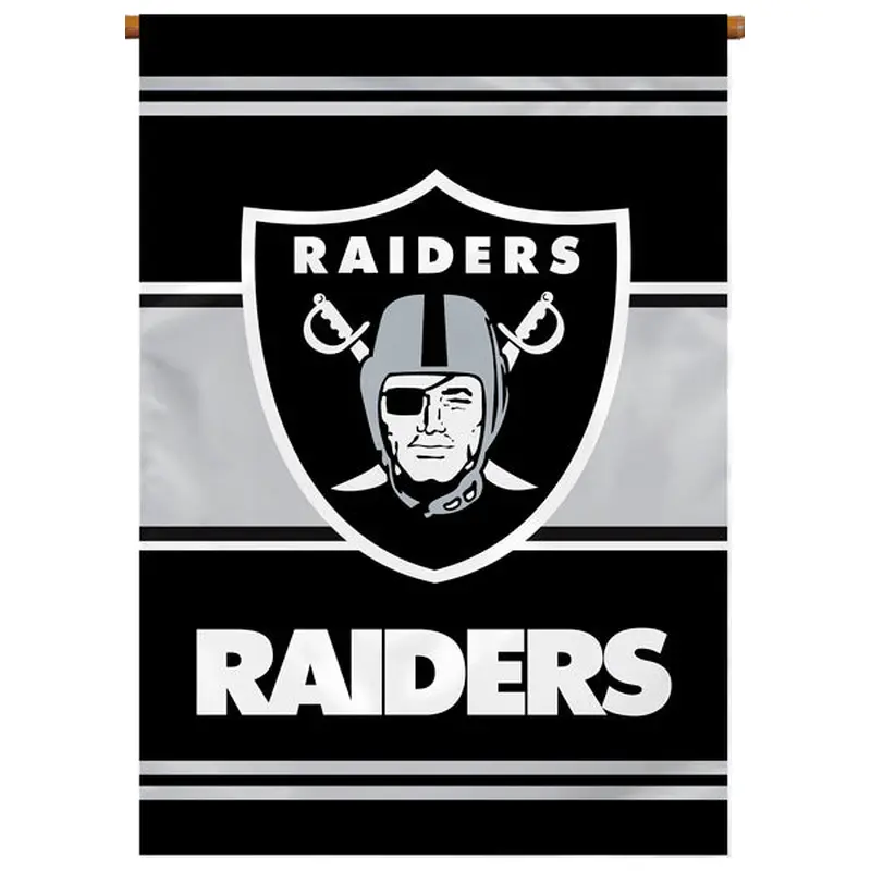 Oakland Raiders Official NFL Football Team Premium 28x40 Banner Flag - BSI Products