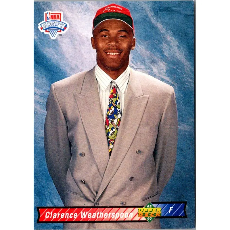 1992 Upper Deck Clarence Weatherspoon #5 Rookie