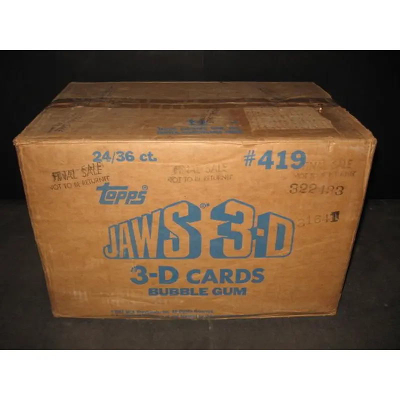 1983 Topps Jaws 3-D Case (24 Box)