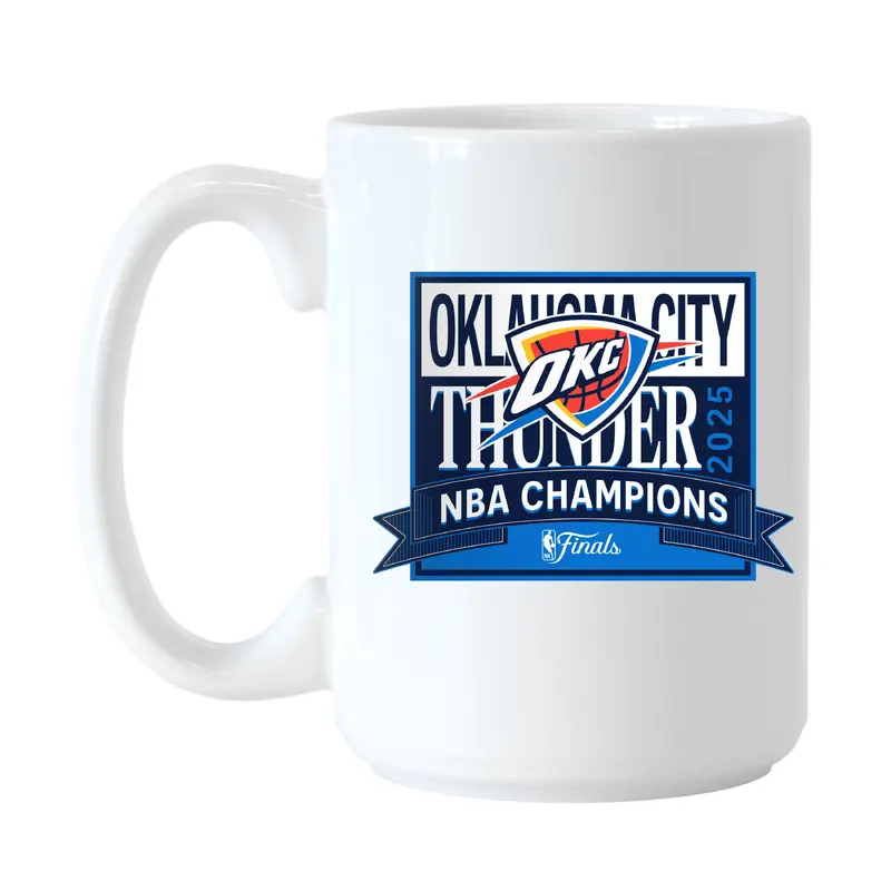 Oklahoma City Thunder 2025 NBA Champions 15oz Sublimated Mug