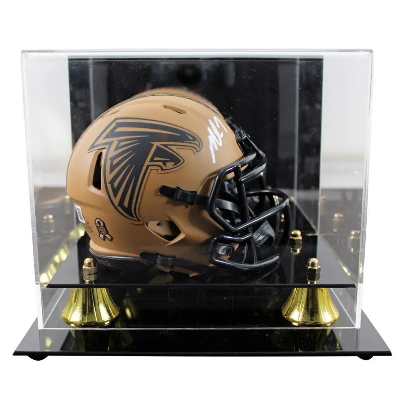 Falcons Michael Vick Authentic Signed STS II Speed Mini Helmet w/ Case BAS Wit