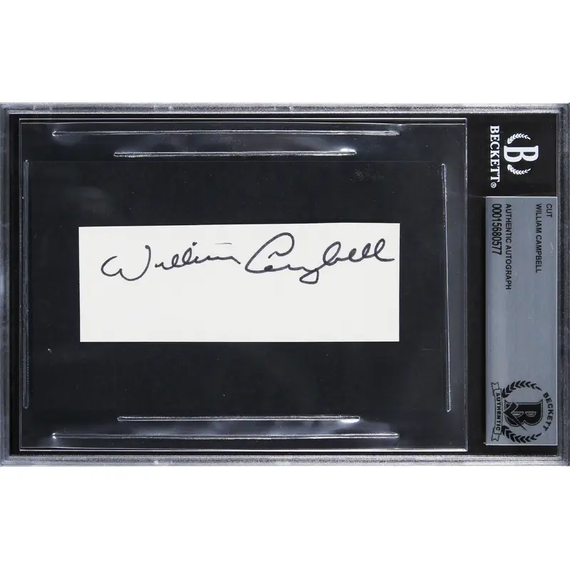 William Campbell Dementia 13 Authentic Signed 1.5x4 Cut Signature BAS Slabbed