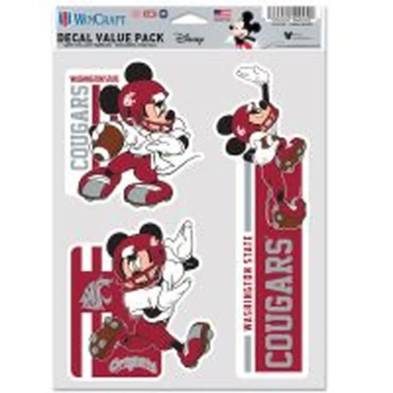WSU Mickey Mouse Decal Pack