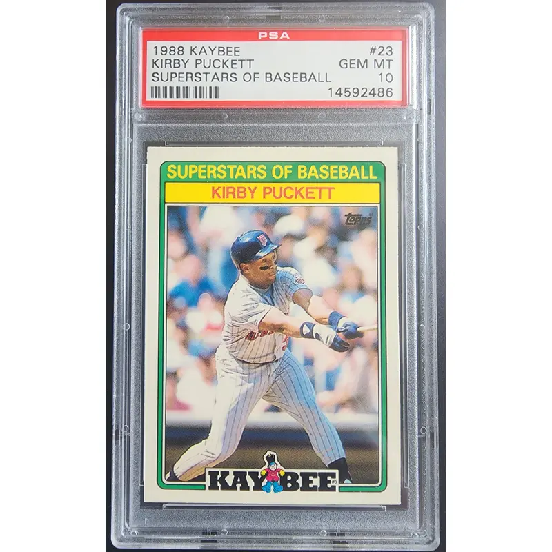 Kirby Puckett 1988 Kaybee Superstars PSA 10 Gem Mint