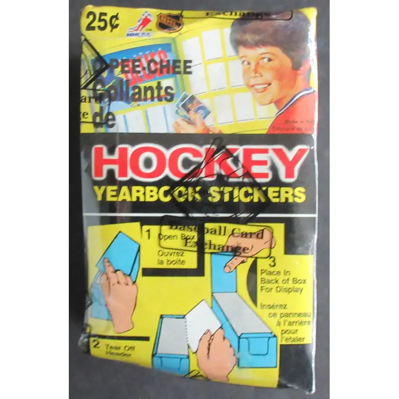1984/85 OPC O-Pee-Chee Hockey Unopened Stickers Box (BBCE) (Read)