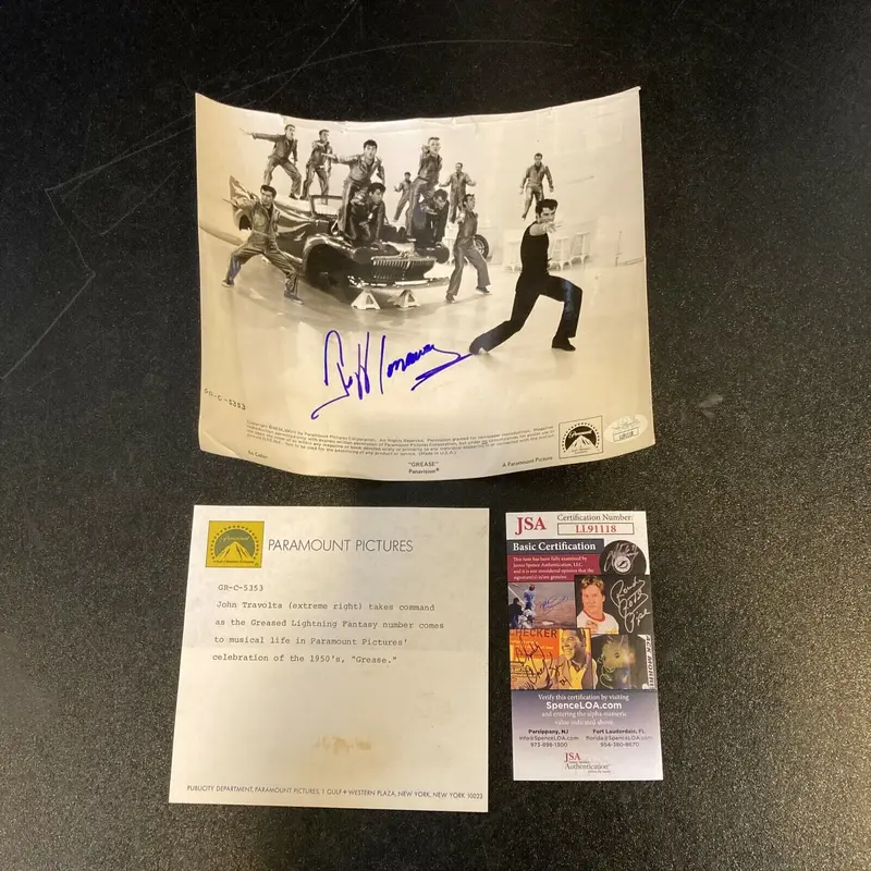 Jeff Conaway Signed Autographed Vintage Grease Original Photo With JSA COA