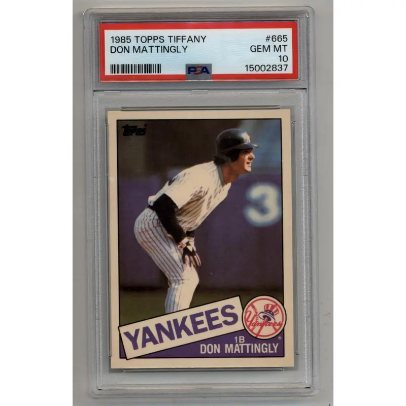 Don Mattingly 1985 Topps Tiffany #665 PSA 10 Gem Mint