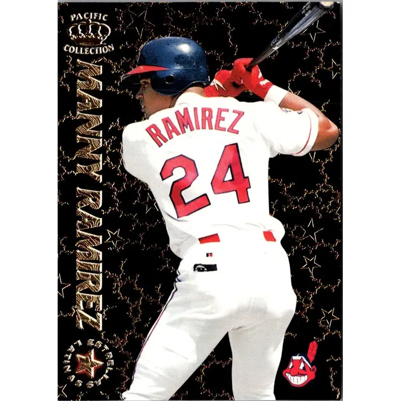 1996 Pacific Crown Collection Estrellas Latinas Manny Ramirez #EL-25