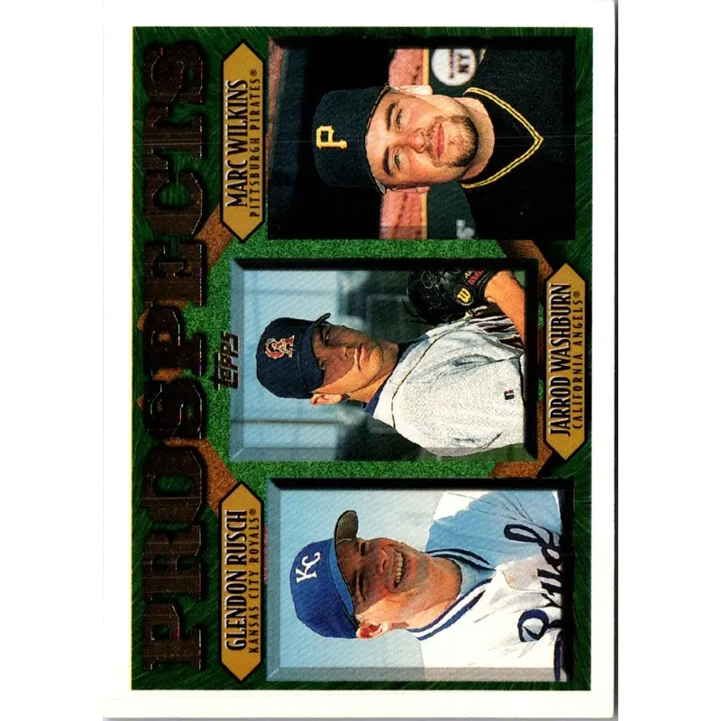 1997 Topps Glendon Rusch/Jarrod Washburn/Marc Wilkins #207 Rookie