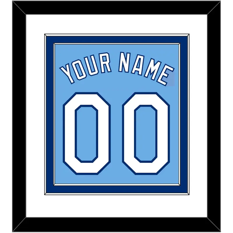 Kansas City Name & Number - Alternate Powder Blue - Double Mat 1