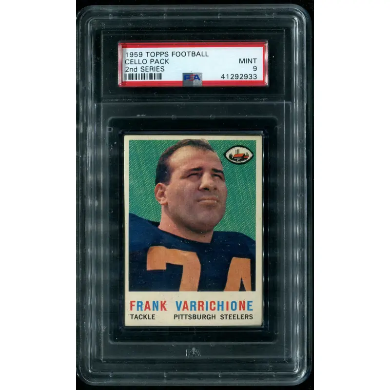 1959 Topps Football Unopened 2nd Series Cello Pack PSA 9