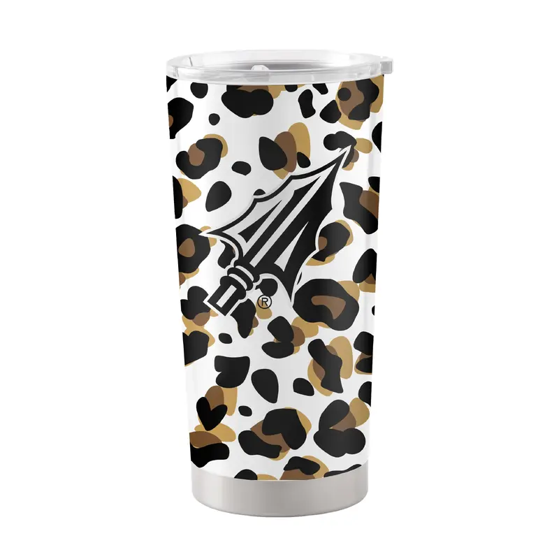 FL State 20oz Neutral Leopard Stainless Steel Tumbler